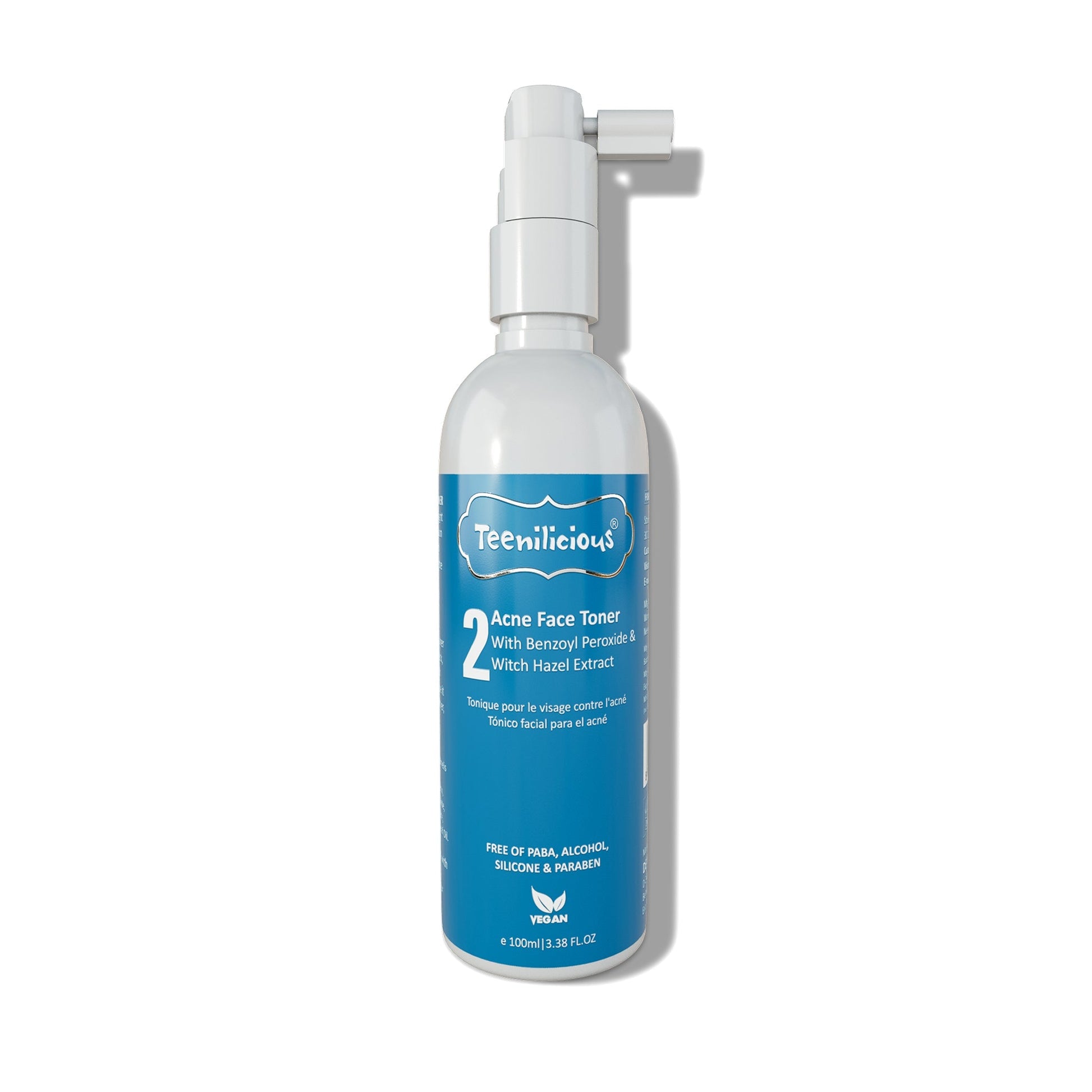 Teenilicious Acne Face Toner With Benzoyl Peroxide 100ml - For Inflamed Acne Prone Skin 100ml