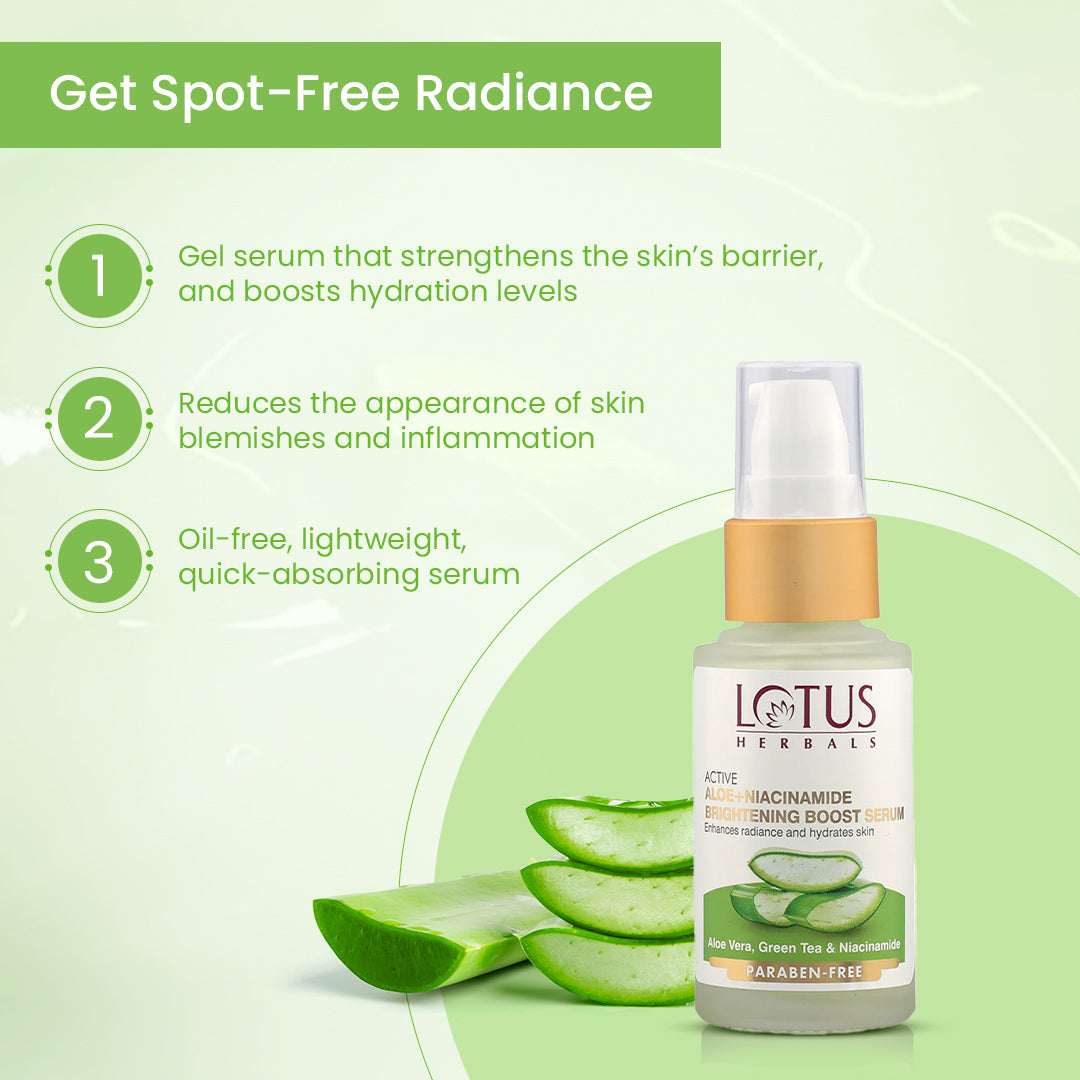 Active Aloe + Niacinamide Brightening Boost Serum 30 ml
