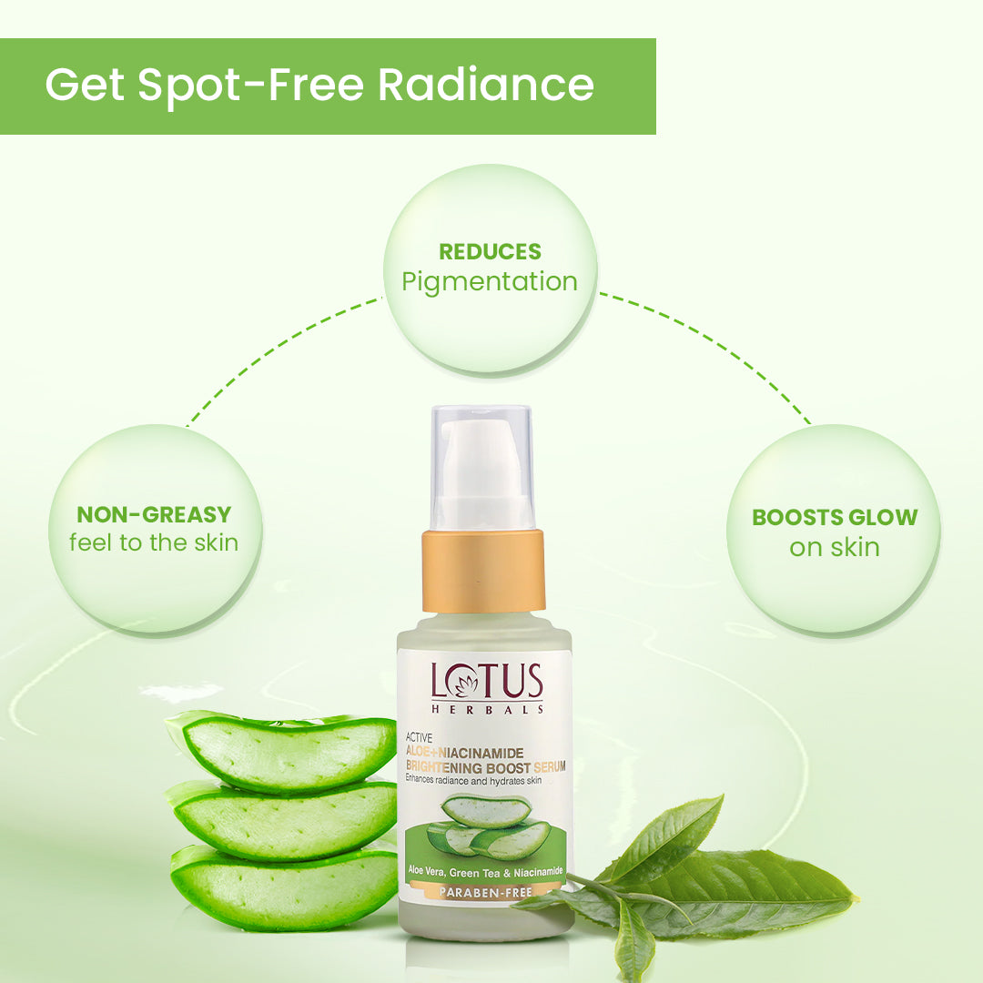 Active Aloe + Niacinamide Brightening Boost Serum 30 ml