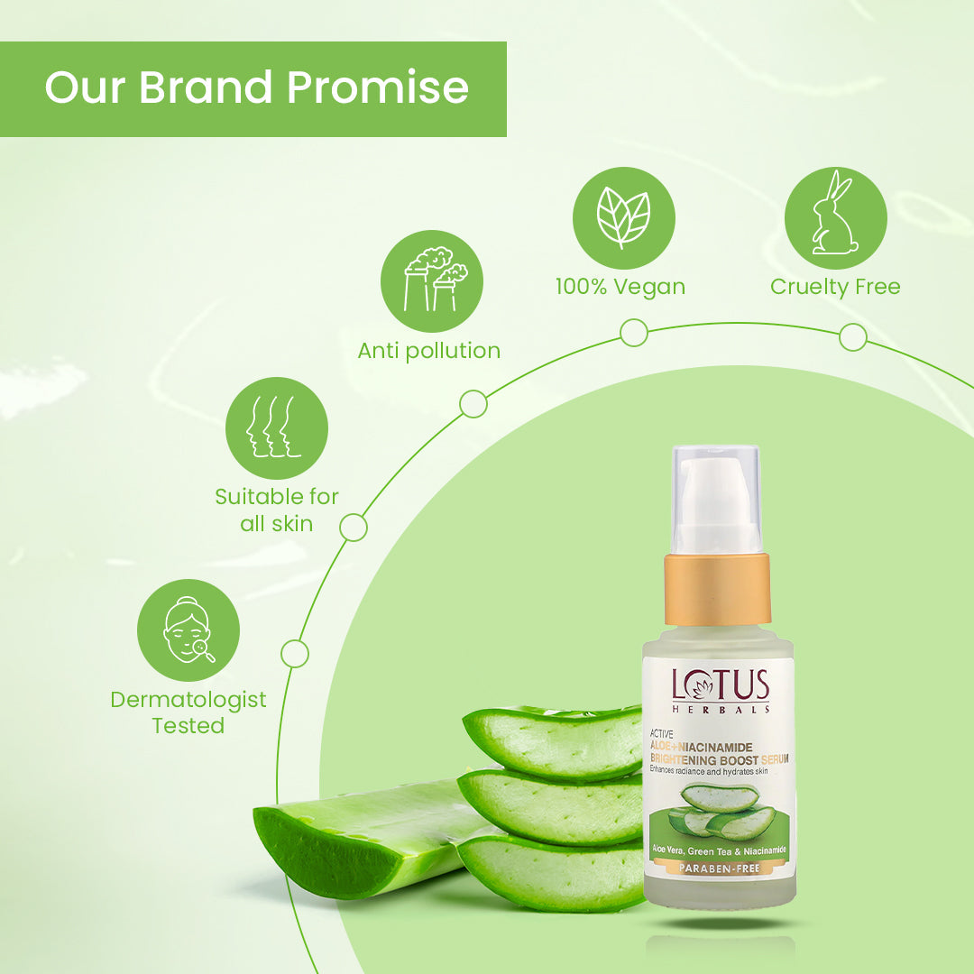 Active Aloe + Niacinamide Brightening Boost Serum 30 ml