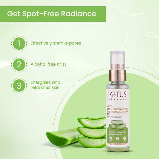 Active Aloe + Niacinamide Brightening Boost Mist 50ml