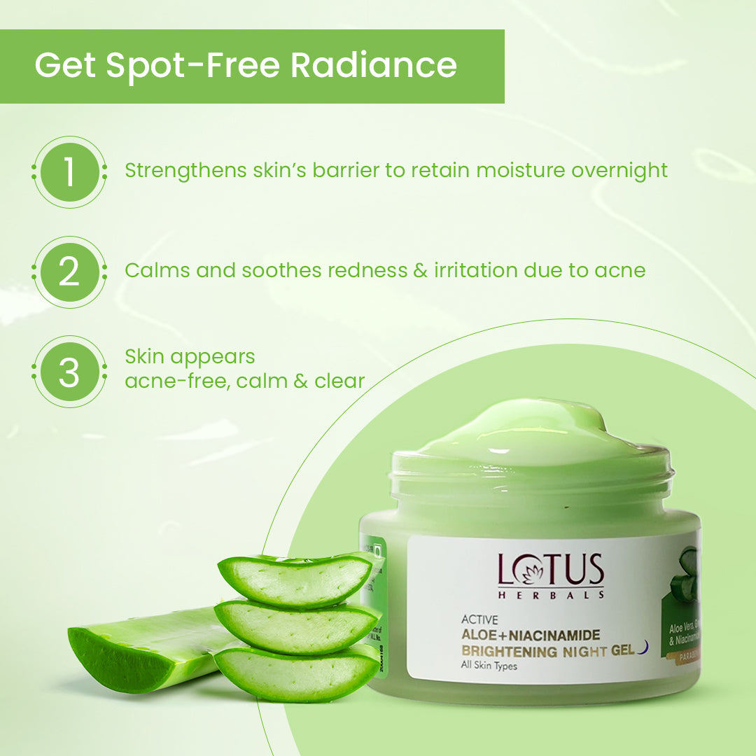 Active Aloe + Niacinamide Calm & Brighten Night Gel 50 g