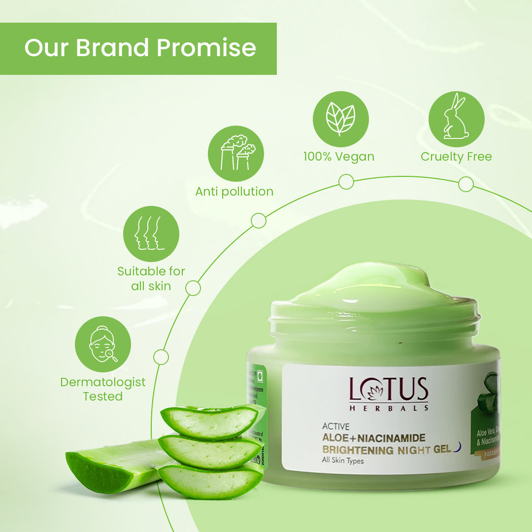 Active Aloe + Niacinamide Calm & Brighten Night Gel 50 g
