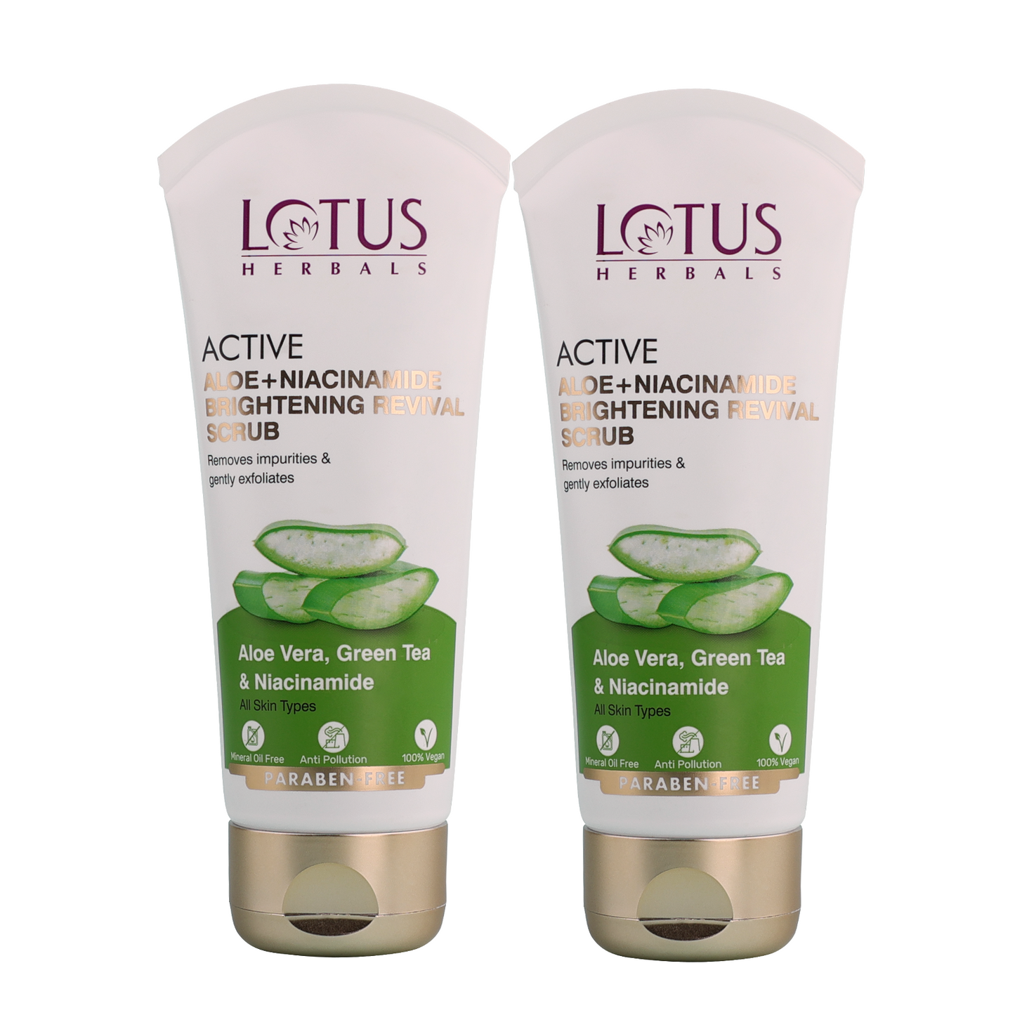 Active Aloe + Niacinamide Brightening Revival Scrub Pack of 2 Pack of 2