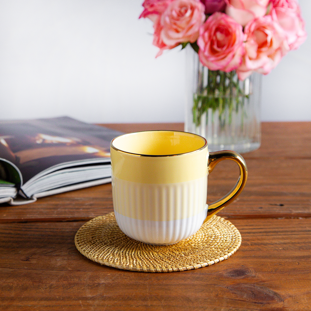 Radiance Coffee Mug – Amber Dawn (Set of 2) – 300 ml 300ml