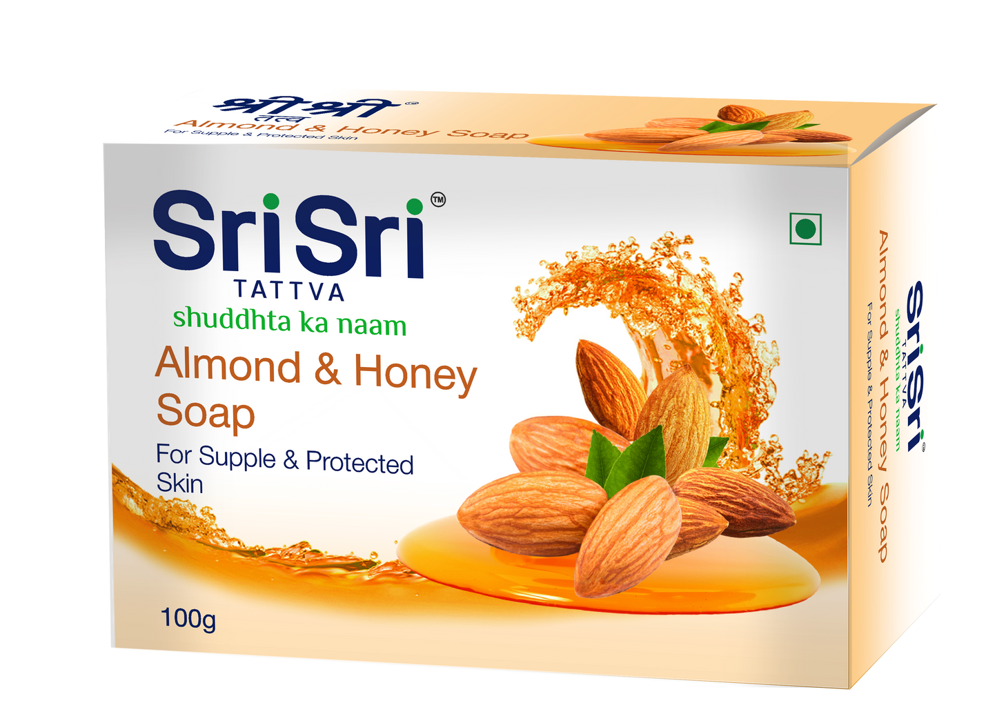 Almond Honey Soap - For Supple & Protected Skin, 100 g 100g