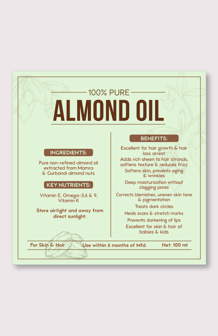 Pure Almond (Badam) Oil 100ml