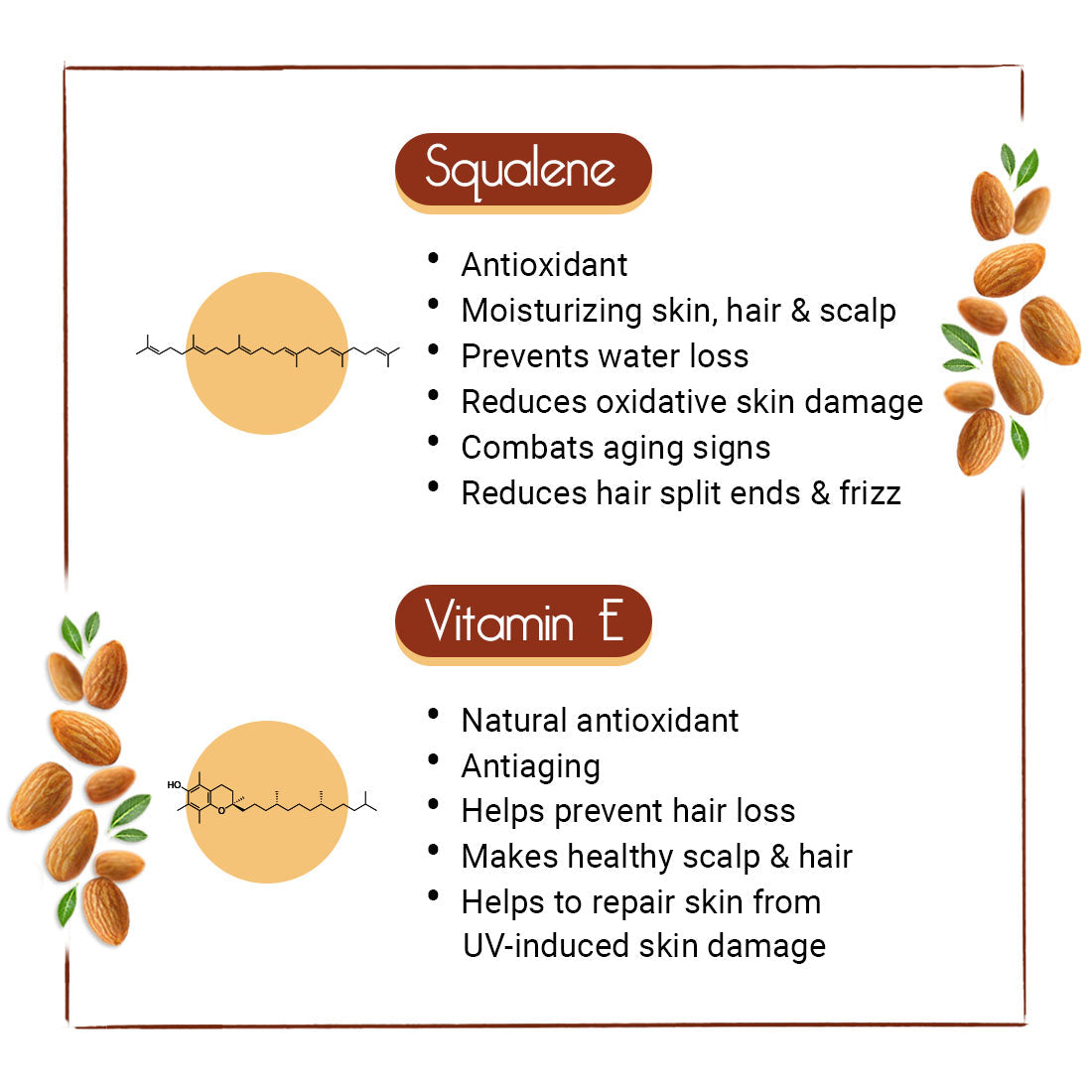 Sweet Almond Oil for Face, Body & Hair – Moisturizing, Anti-Aging, Hair Growth & Scalp Nourishment with Vitamin E & Fatty Acids 100ml