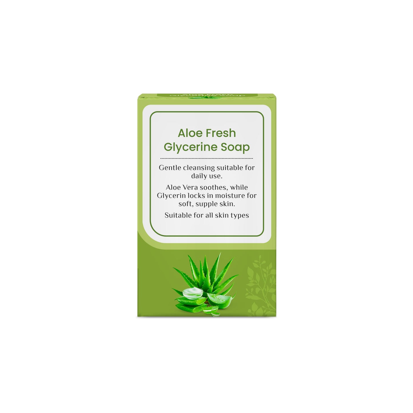 Aloe Fresh Glycerine Soap | For Soothing Skin | 125 g Each | Pack of 4 125gx4