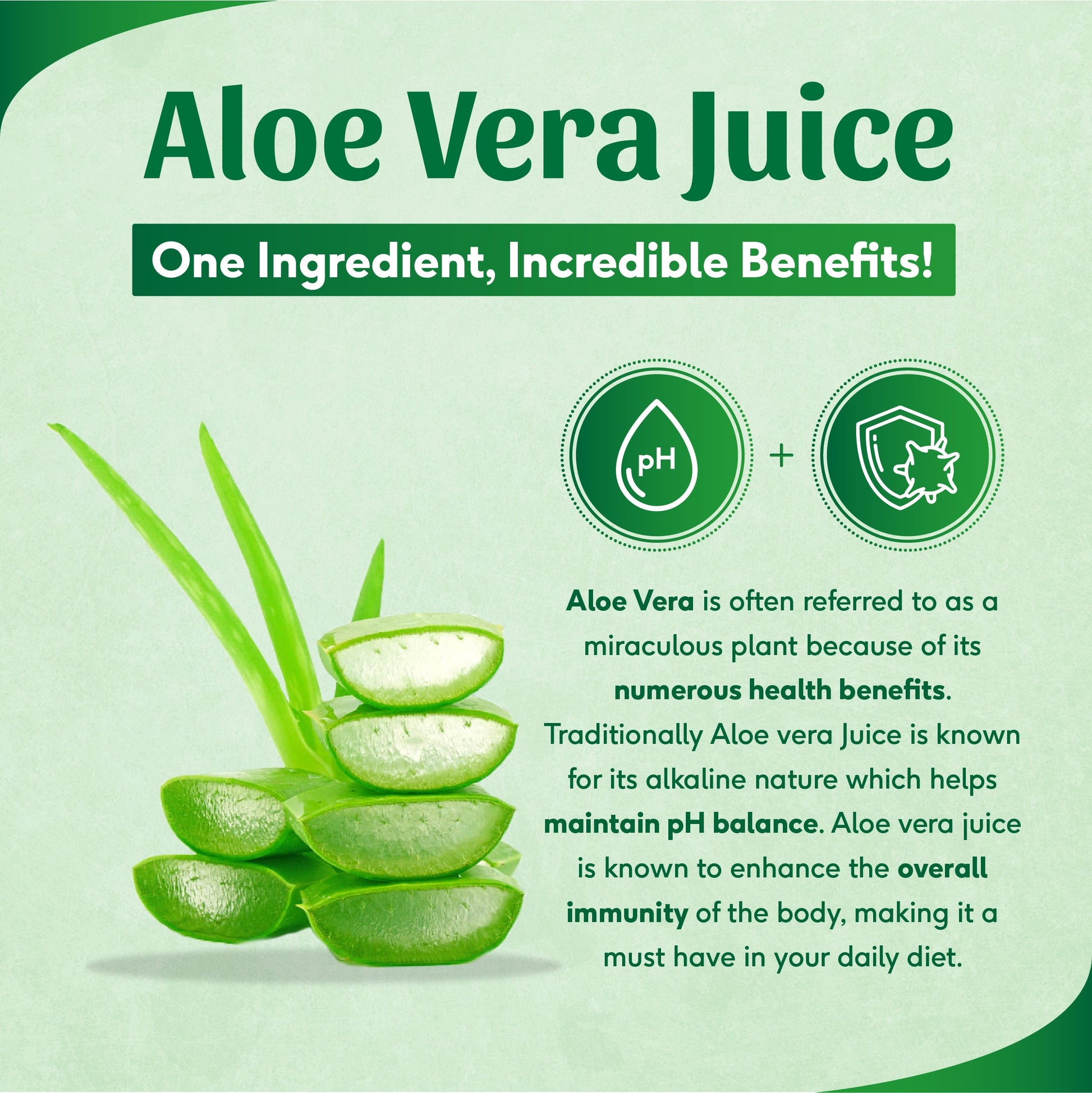 Aloe Vera Juice | No Added Sugar | 1 L 1L