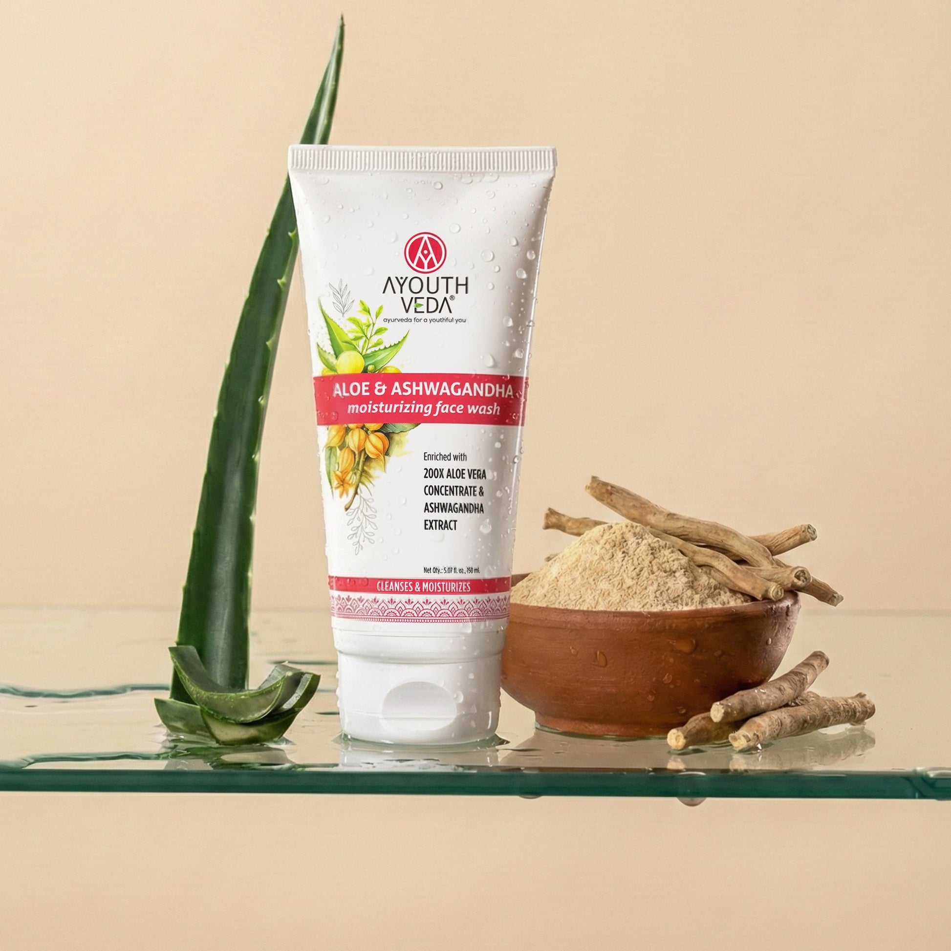 Aloe & Ashwagandha Moiturizing Face Wash 150ml 150ml
