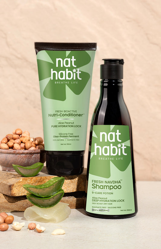 Aloe Peanut Navdha Shampoo & Nutri-Conditioner 2点セット
