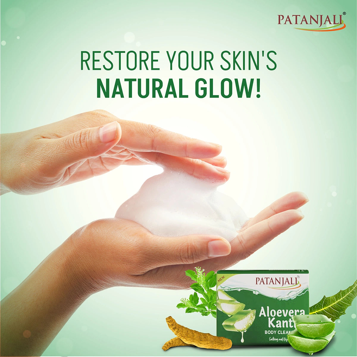 Patanjali Aloevera Kanti Body Cleanser 75g