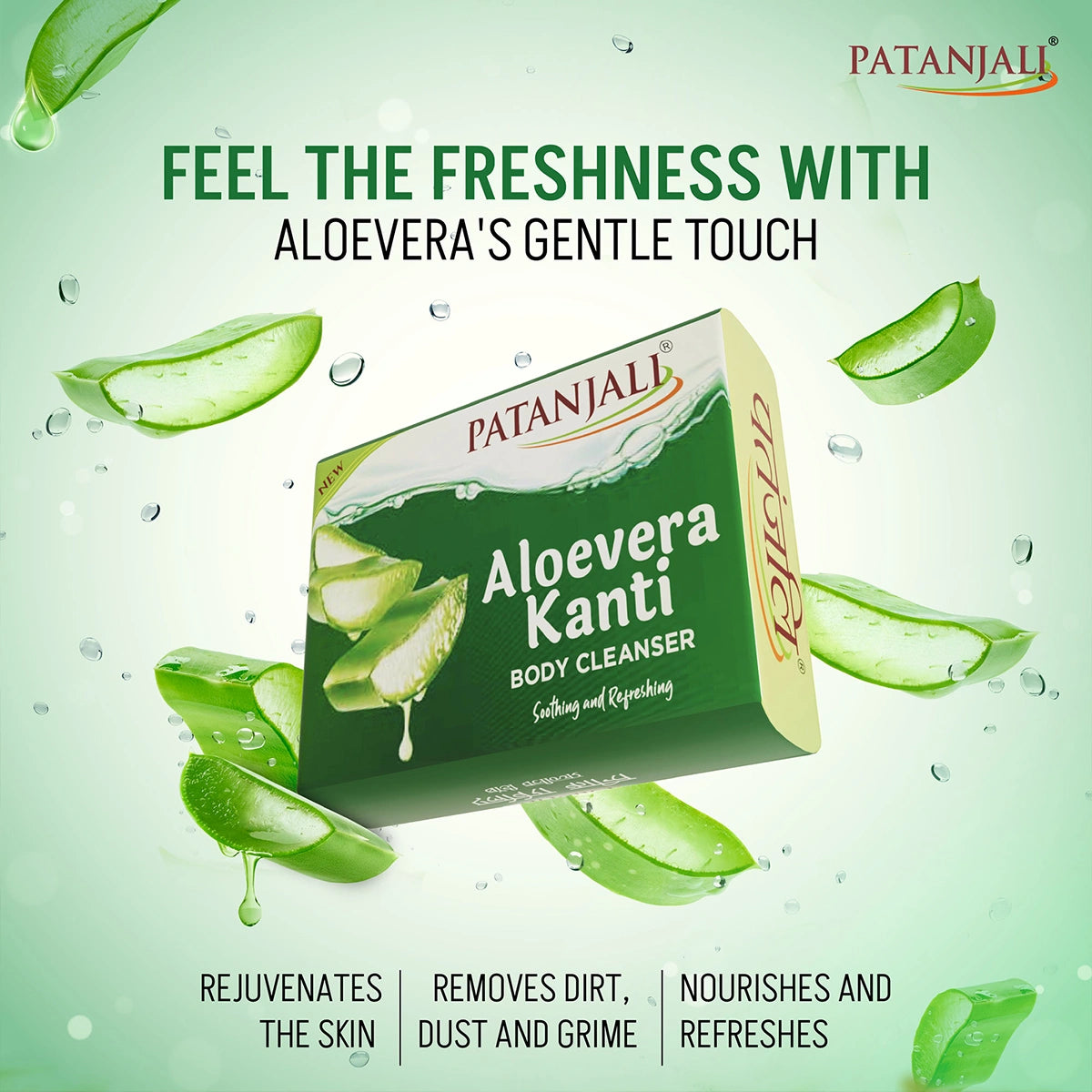 Patanjali Aloevera Kanti Body Cleanser 75g