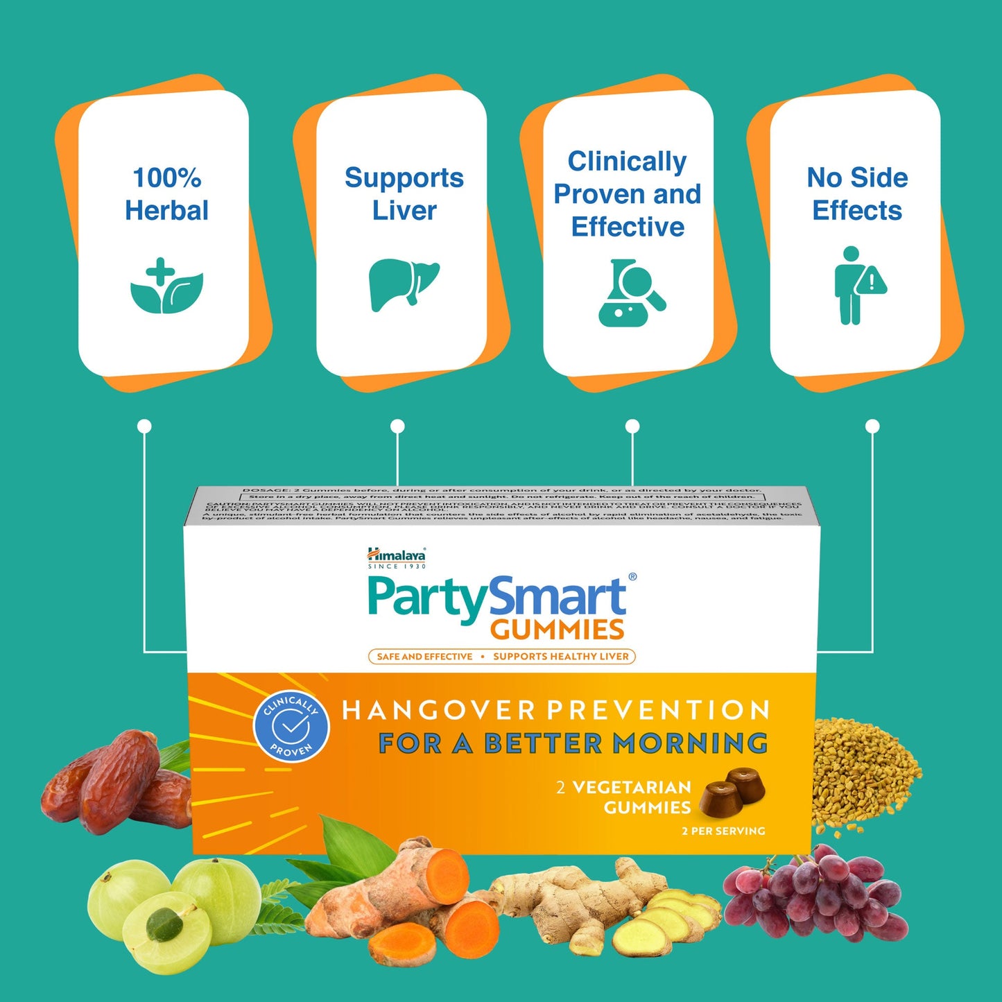 Himalaya PartySmart Gummies 10N x 2s