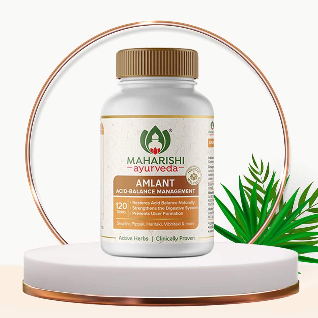 Maharishi Ayurveda Amlant Tablet-Ayurvedic Support for Gut Health & Acidity