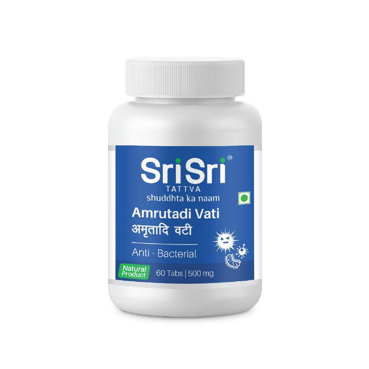 Amrutadi Vati - Anti-Bacterial, 60 Tabs | 500 mg 500mg