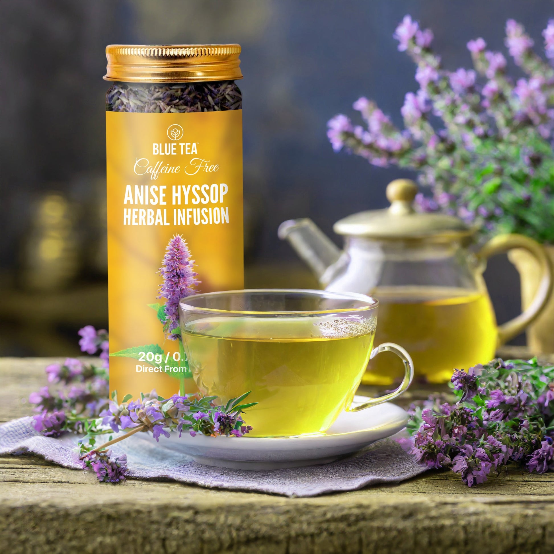Anise Hyssop Flower Tea - 20g | Pack of 2 20G