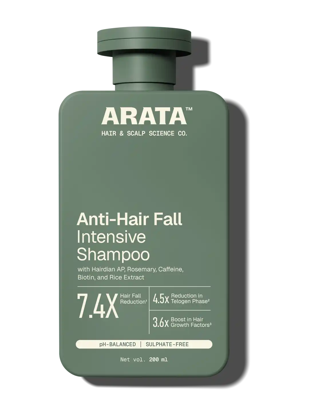 【Arata】 Anti-Hair Fall Intensive Shampoo - 200 ml｜アンチヘアフォール インテンシブシャンプー｜200 ml