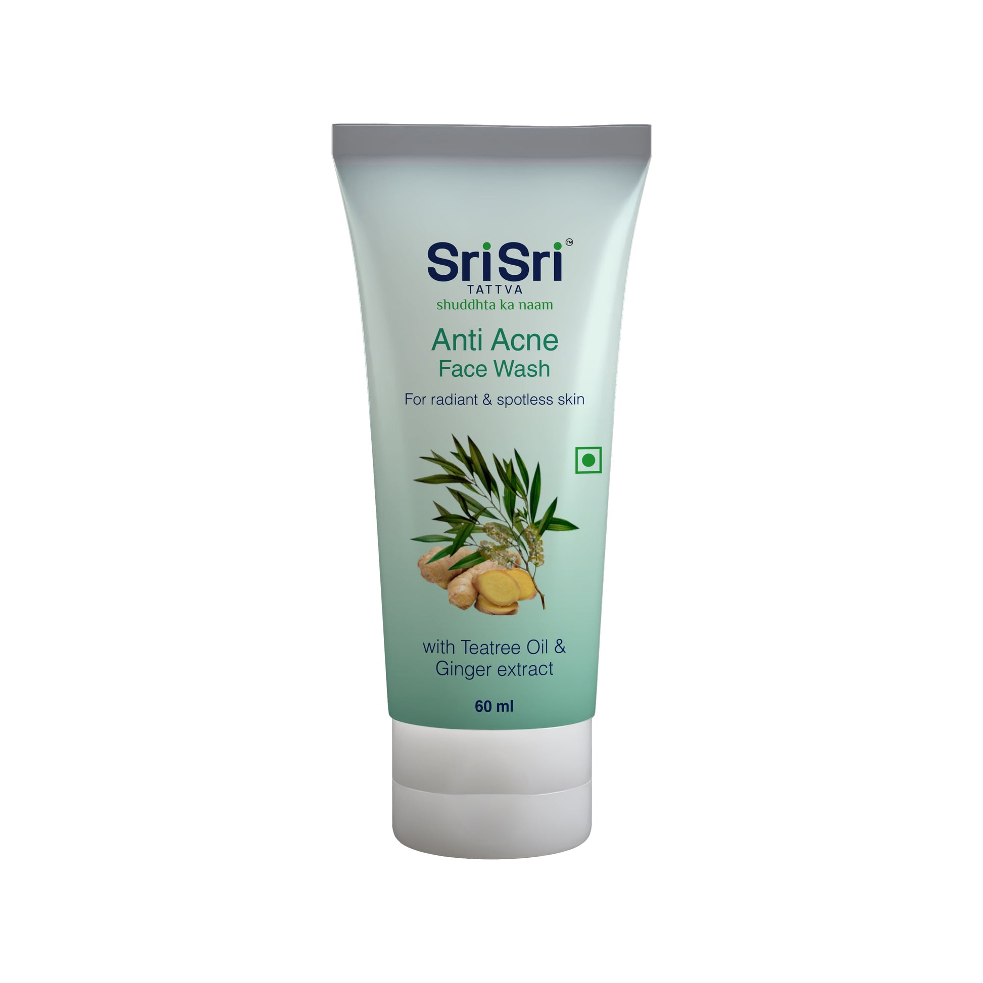 【Sri Sri Tattva】 Anti Acne Face Wash - For Radiant & Spotless Skin｜ 抗ニキビ フェイスウォッシュ（輝く・シミのない肌へ）｜ 60ml