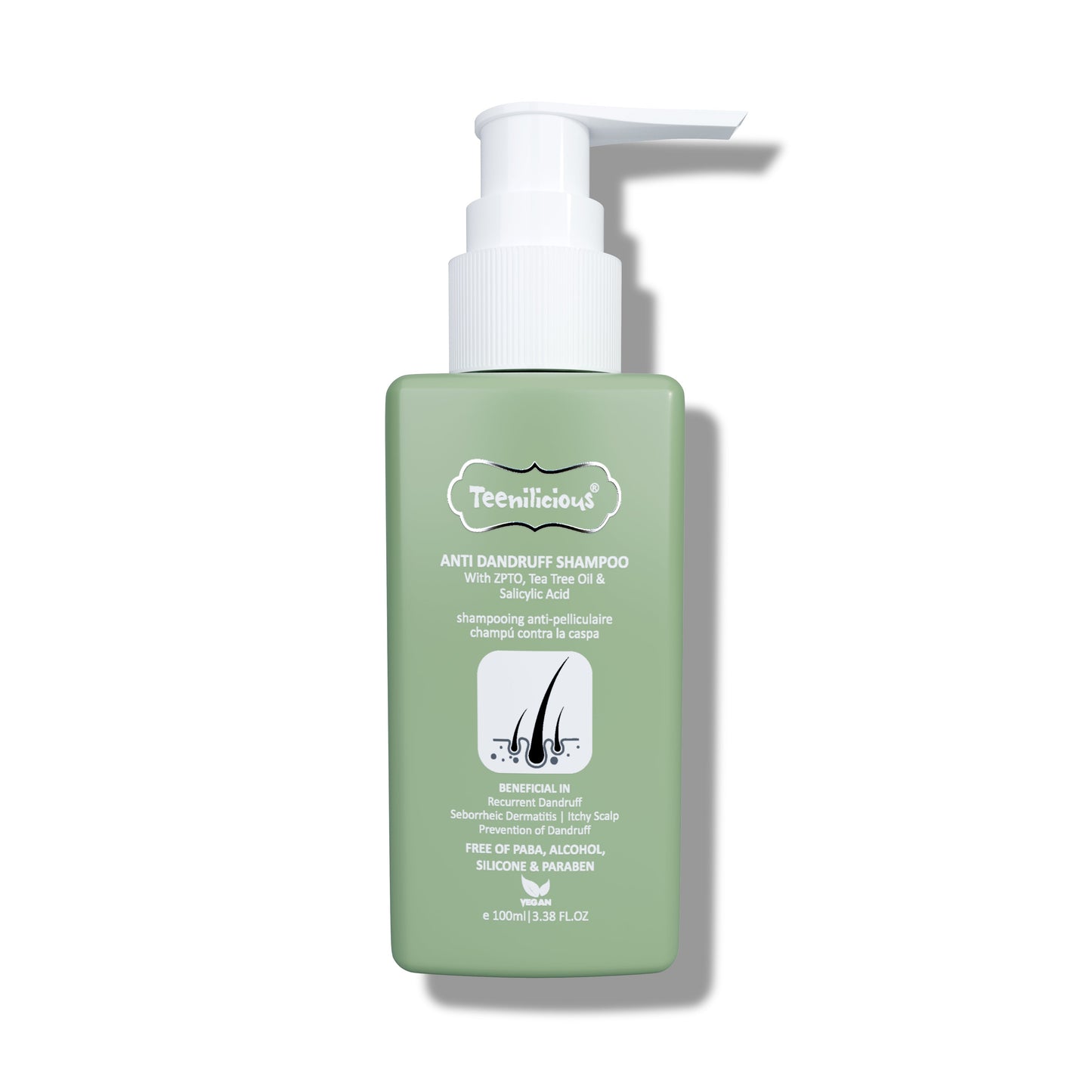 Teenilicious Anti Dandruff Shampoo - Shampoo For Dandruff, Flakiness And Hairfall 100ml 100ml