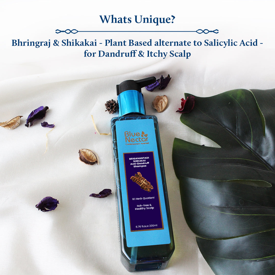 Briganantadi Shikakai Anti-Dandruff Shampoo for Men and Women(26 Herbs) 259g