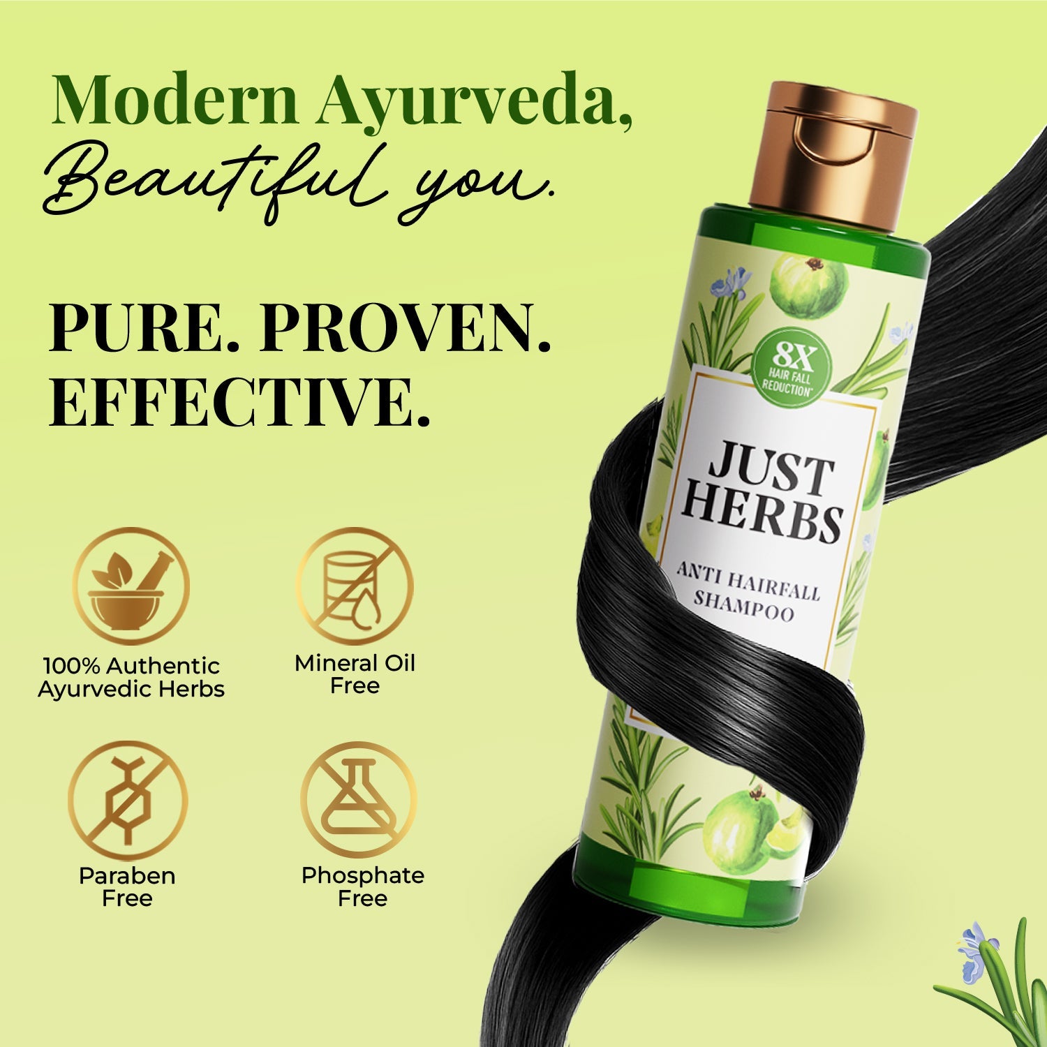 Anti Hairfall Shampoo | Rosemary, Amla & 12 Herbs 200ml