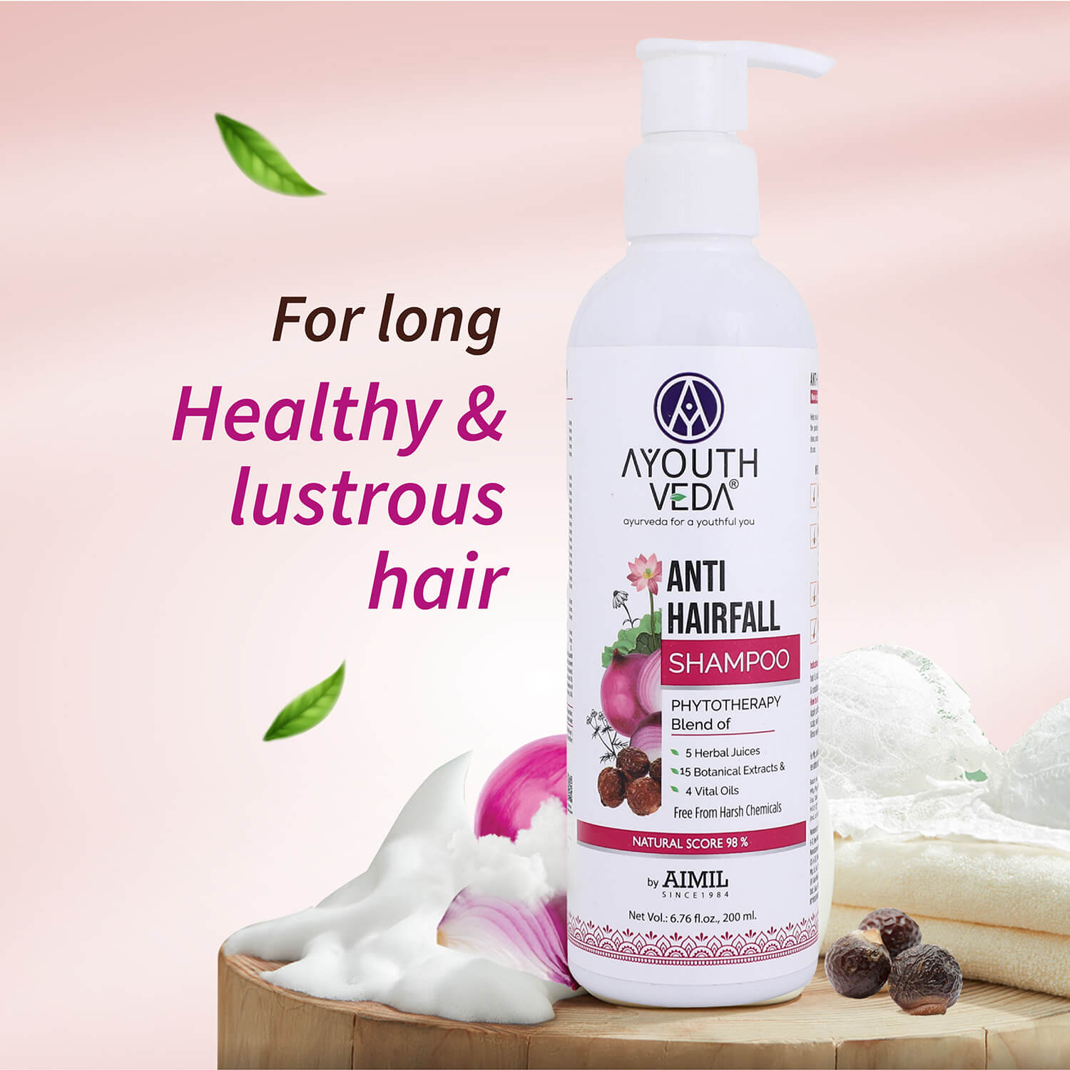 Anti-Hair Fall Shampoo with Onion and Coffee -(Net Qty- 200ml) 200ml