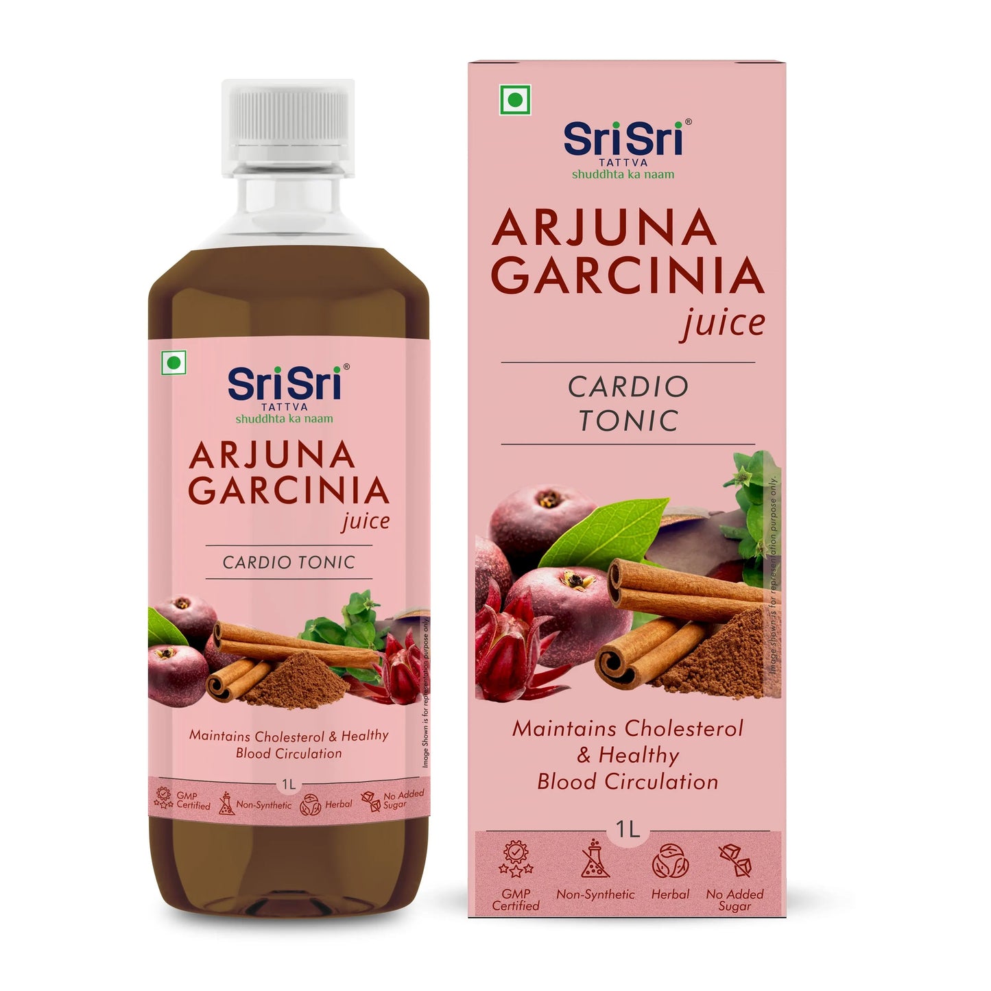 Arjuna Garcinia Juice - Cardio Tonic | Maintains Cholesterol & Healthy Blood Circulation | 1 L 1L