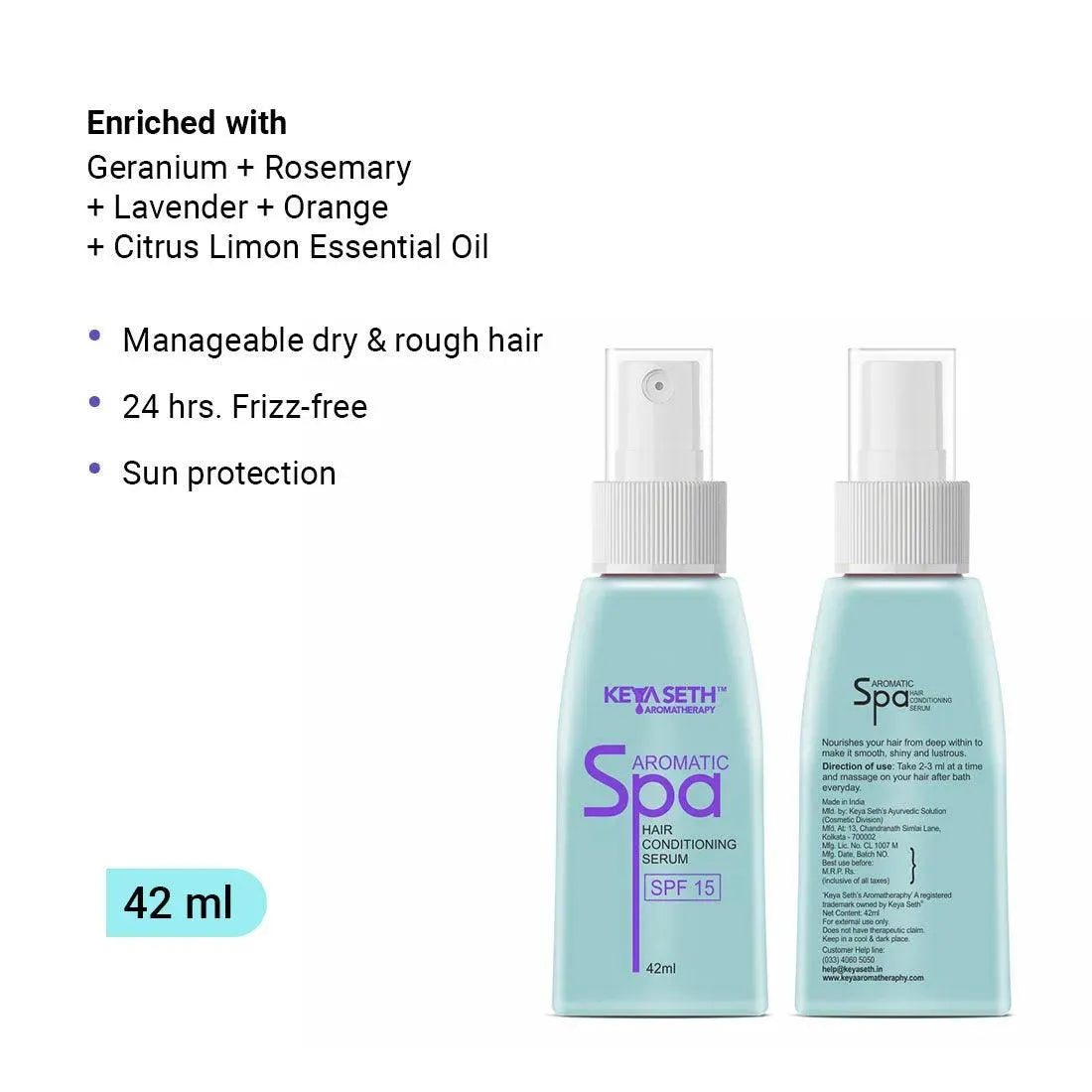 Aromatic Spa Hair Conditioning Serum SPF 15 42ml x 3