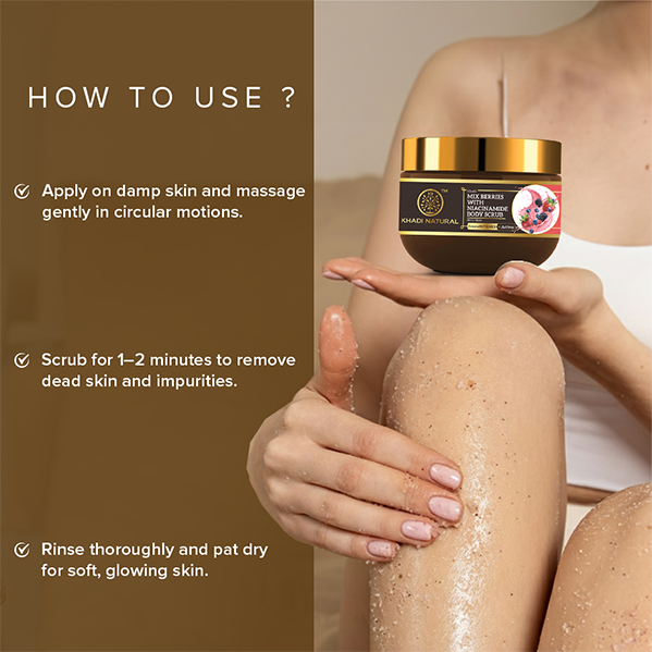 Powered Botanics Mix Berries with Niacinamide Body Scrub 200gm