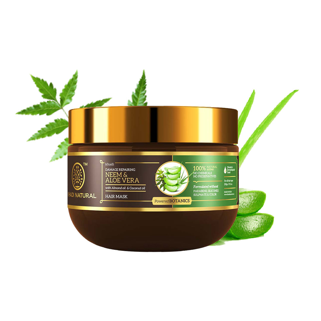 Neem & Aloe Vera Hair Mask - SLS, Paraben & Color Free 200gm