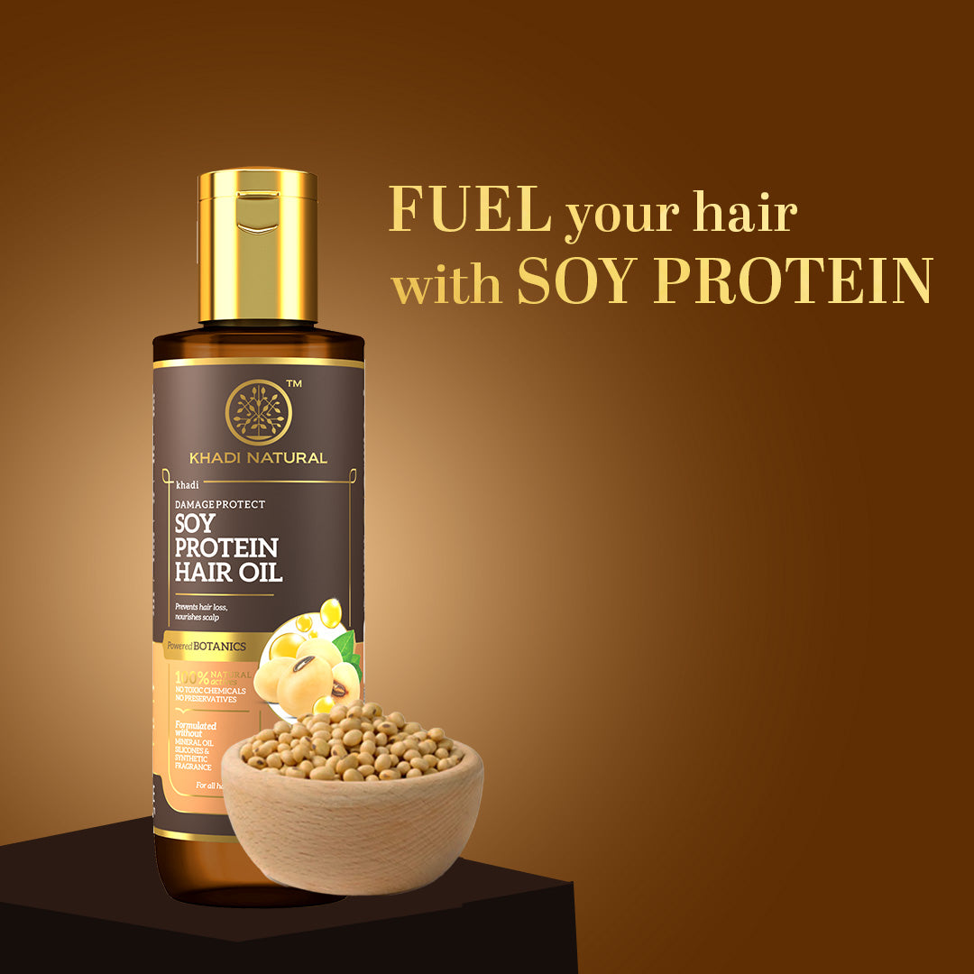 Soy Protein Hair Oil - Powered Botanics 200ml
