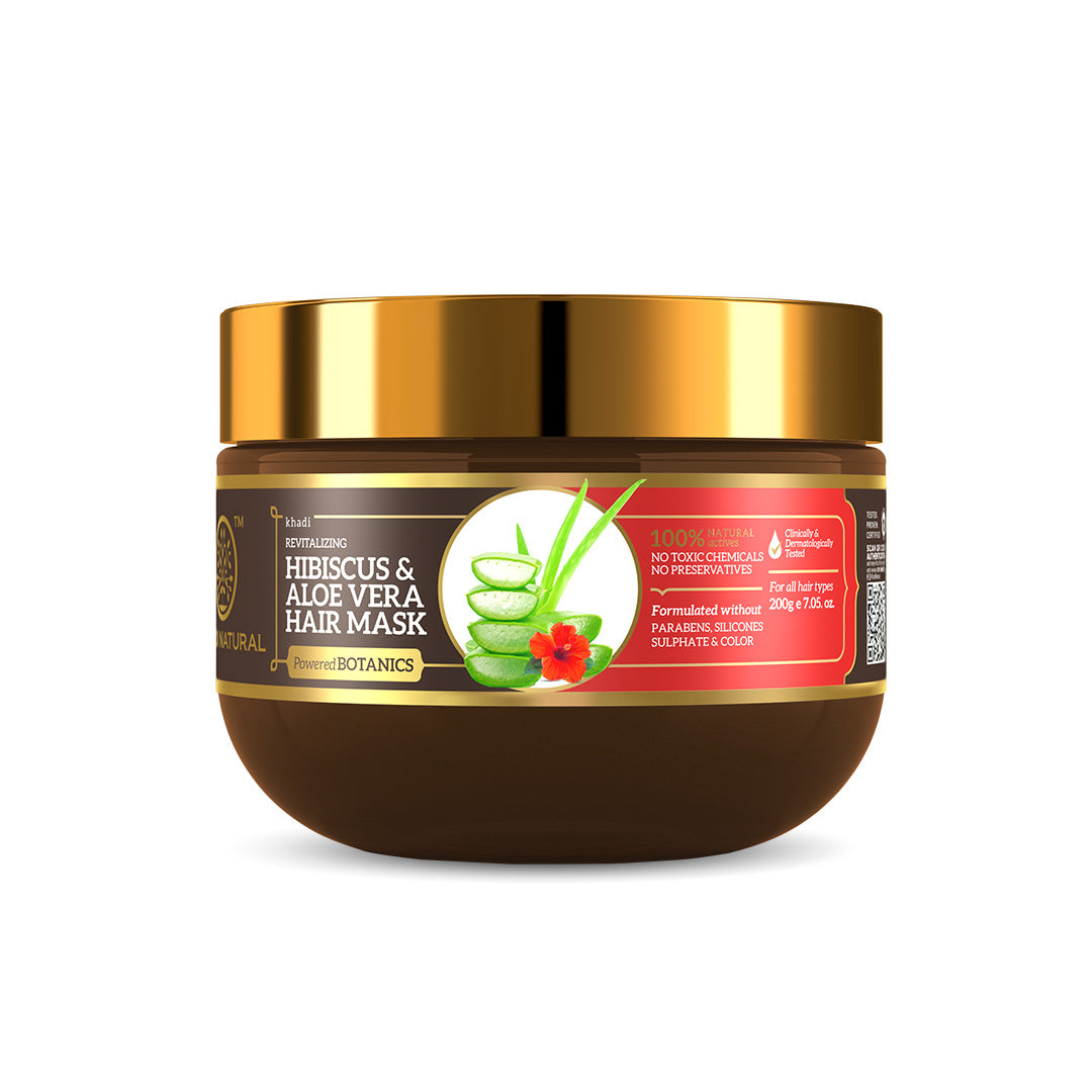 Hibiscus & Aloe Vera Hair Mask - SLS, Parabens & Color Free 200gm