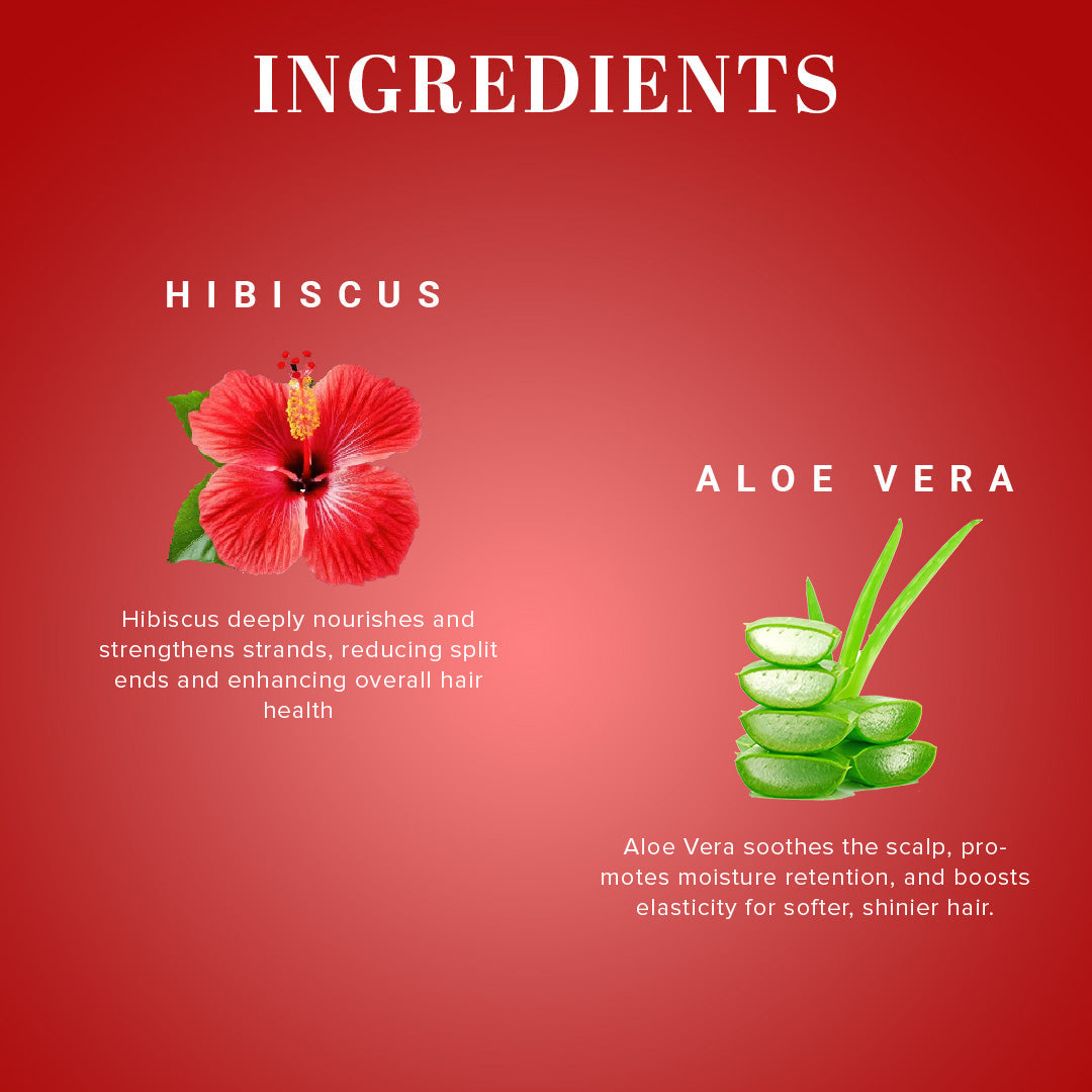 Hibiscus & Aloe Vera Hair Mask - SLS, Parabens & Color Free 200gm