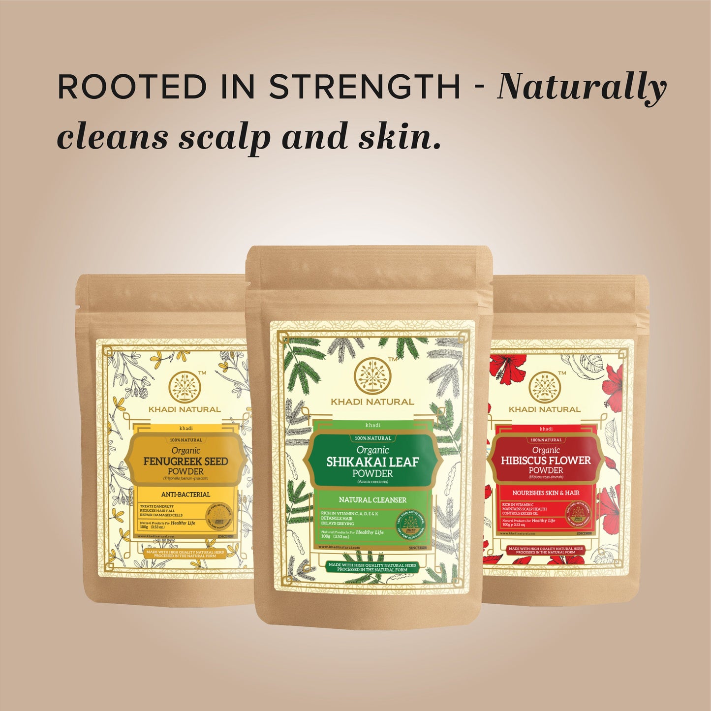 Organic Shikakai Leaf Powder For Hair - 100% Natural 100gm