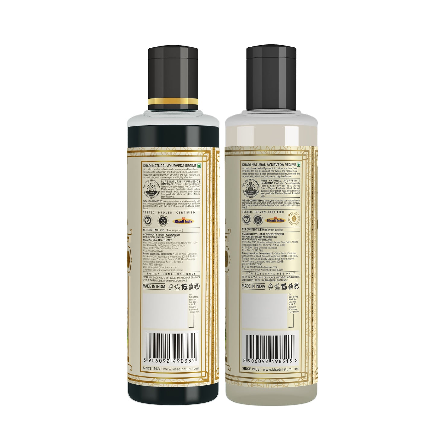 Amla & Bhringraj Hair Cleanser SLS & Paraben Free Amla & Bhringraj Hair Conditioner Combo Pack of 2 1