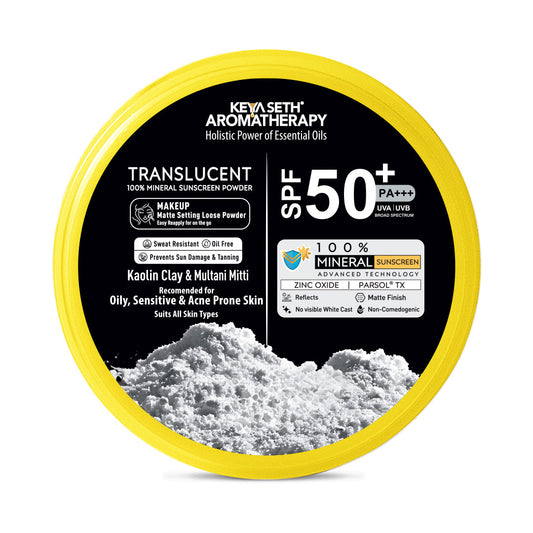 【Keya Seth】 100% Mineral Translucent Sunscreen Loose Powder SPF 50 PA+++｜ミネラル トランスルーセント サンスクリーン ルースパウダー SPF50｜50g