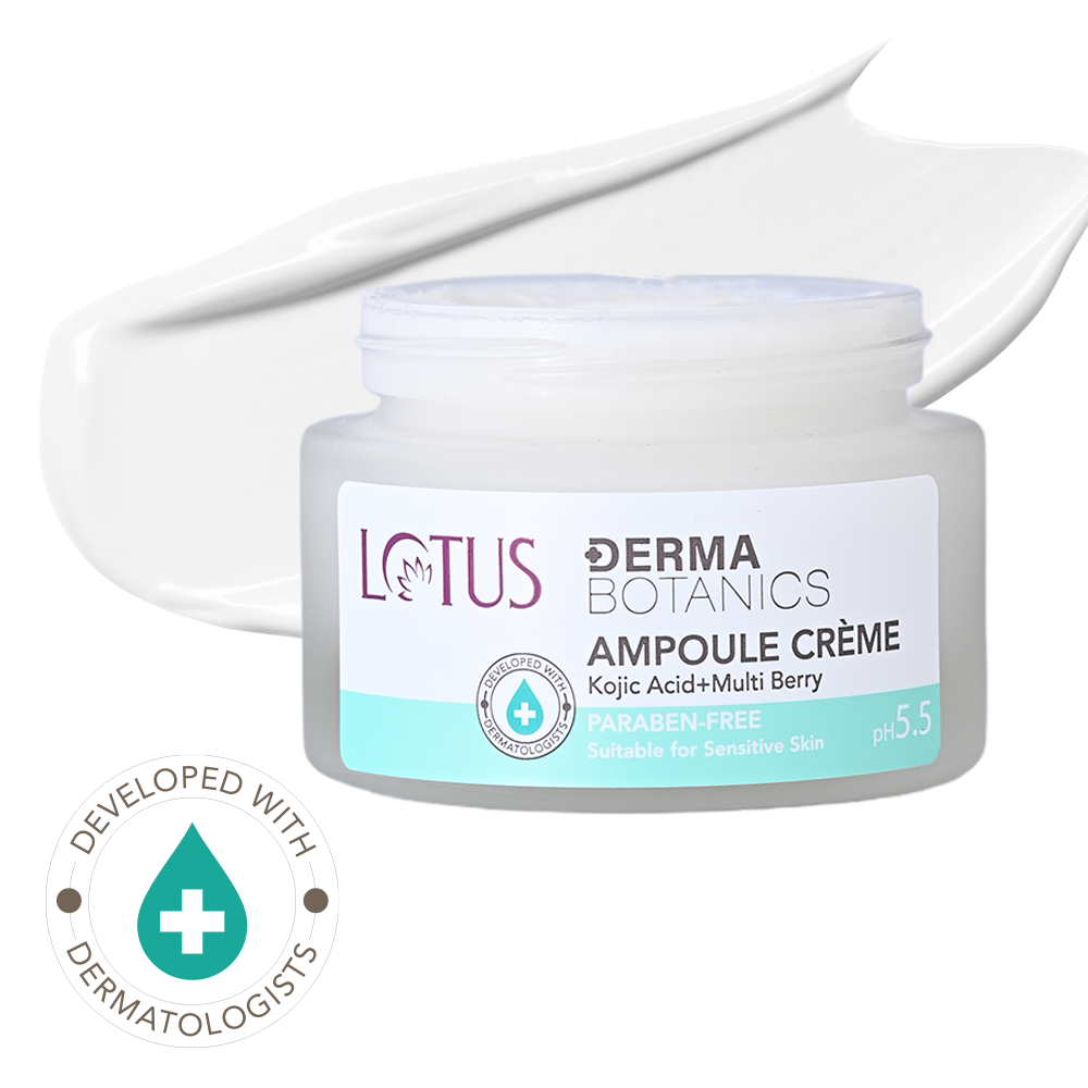 DermaBotanics Kojic Facewash+Multi Berry Hi-Dose Serum+Ampoule Crème Combos