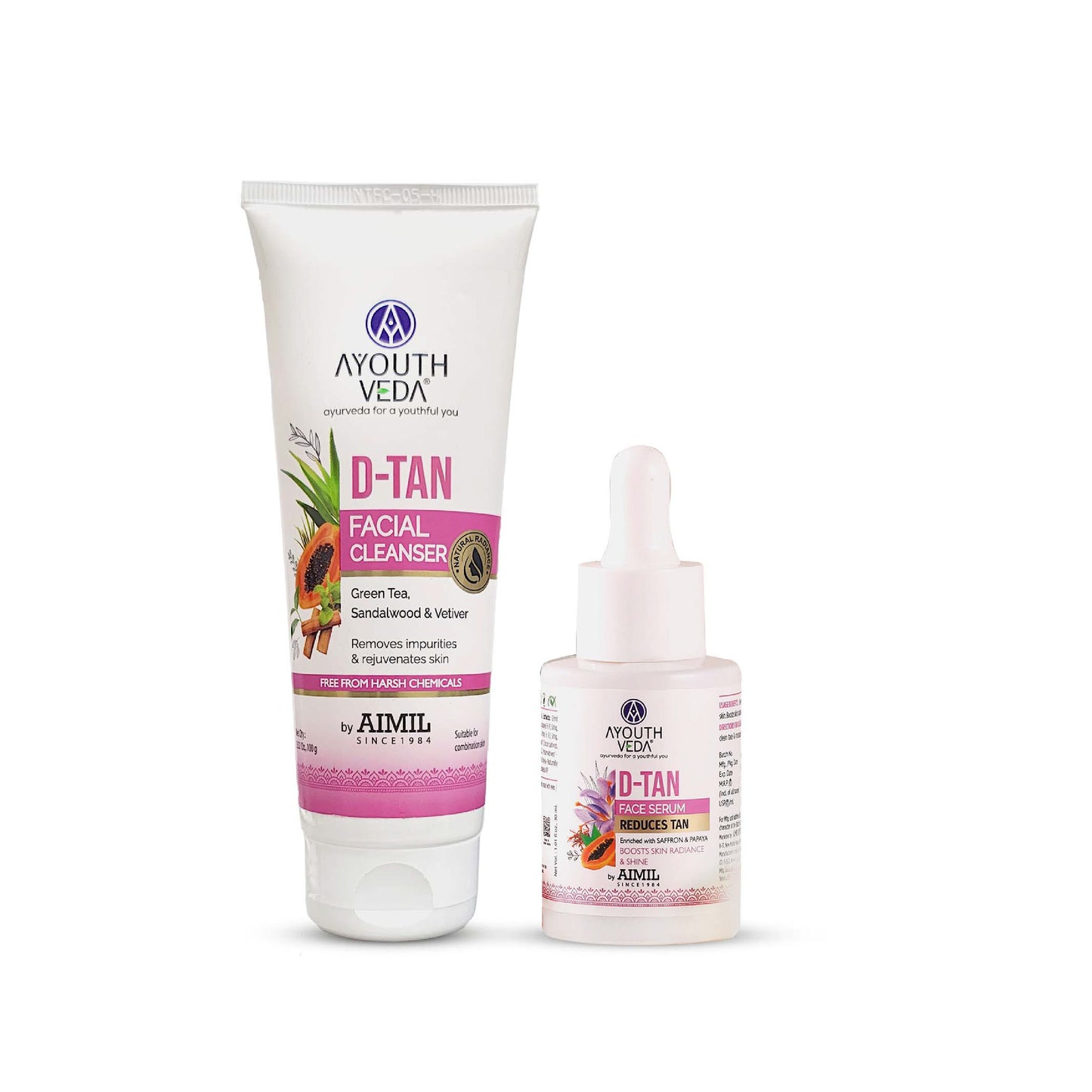 D-tan Serum 30 ml +  D-tan Cleanser 100g 30ml