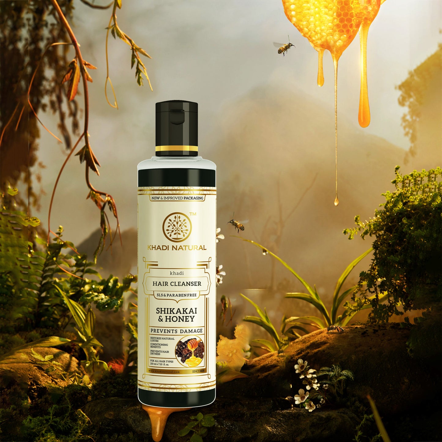 Shikakai & Honey Cleanser Combo SLS & Paraben Free Pack of 2 210ml Each