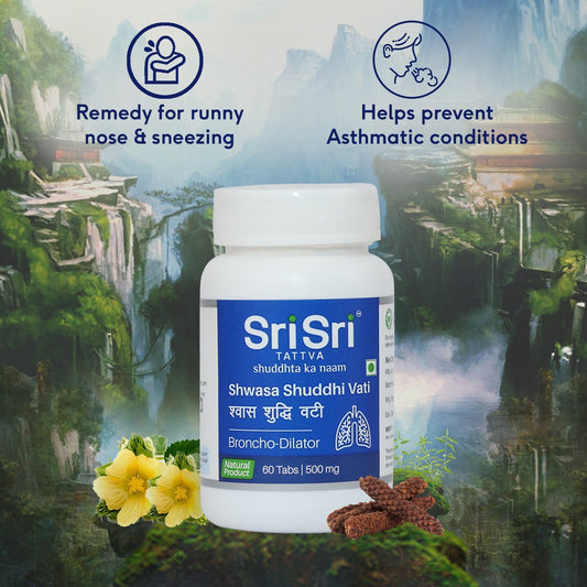 Shwasa Shuddhi Vati - Broncho Dilator, 60 Tabs | 500 mg 500mg