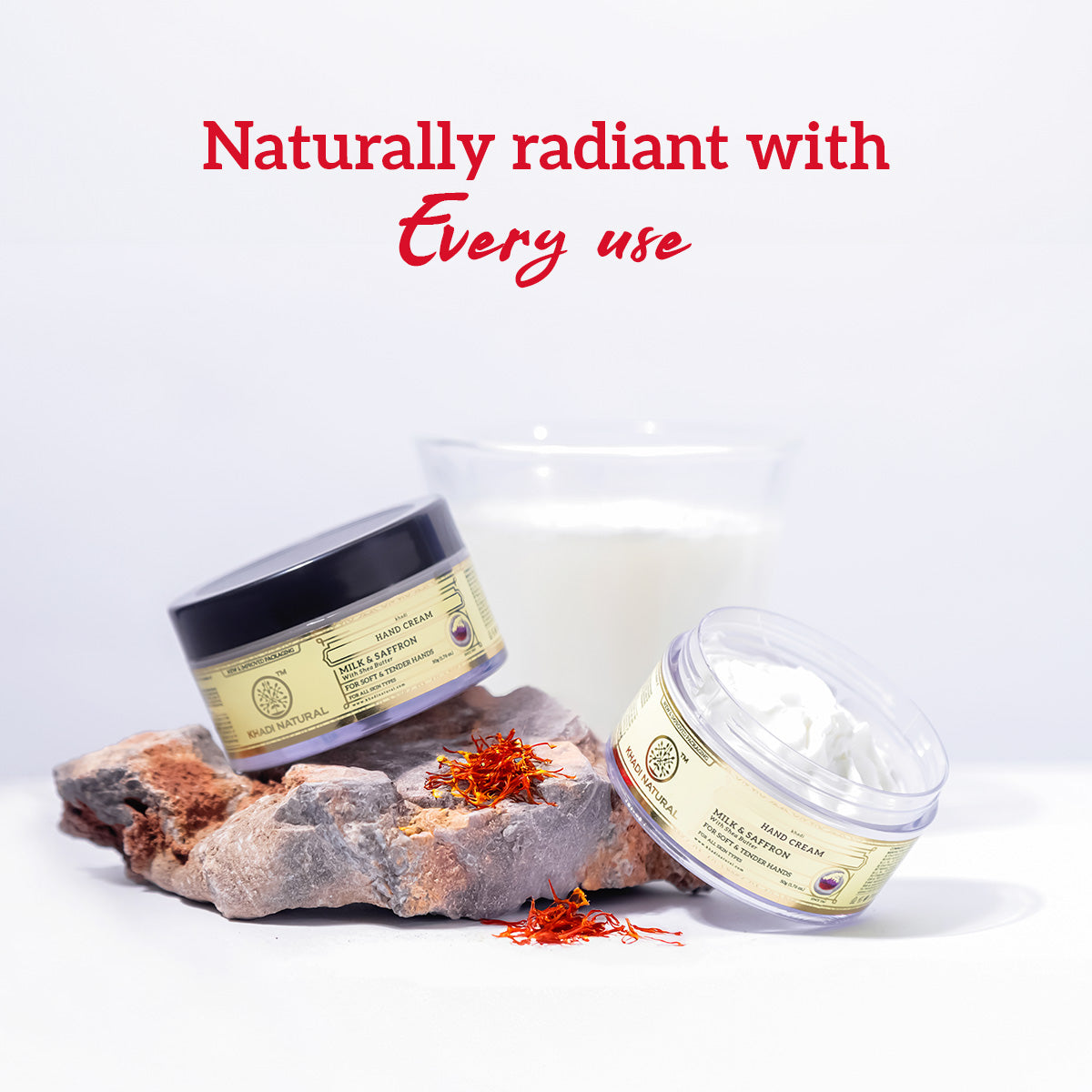 Hand Cream Milk & Saffron with Sheabutter 100gm