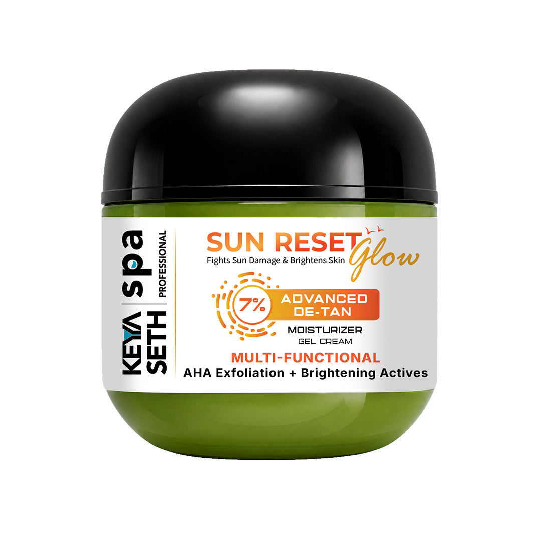 【Keya Seth】 7% Advanced De-Tan Sun Reset Glow Moisturizer Gel Cream｜サンリセット グロウ デタン モイスチャライザー ジェルクリーム（グリコール酸 1%・コウジ酸 1%・ナイアシンアミド 5%・アルブチン）｜50ml