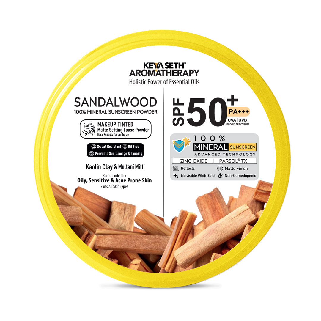 【Keya Seth】 100% Sandalwood Mineral Tinted Sunscreen Loose Powder SPF 50 PA+++｜サンダルウッド ミネラル ティンテッド サンスクリーン ルースパウダー SPF50｜50g
