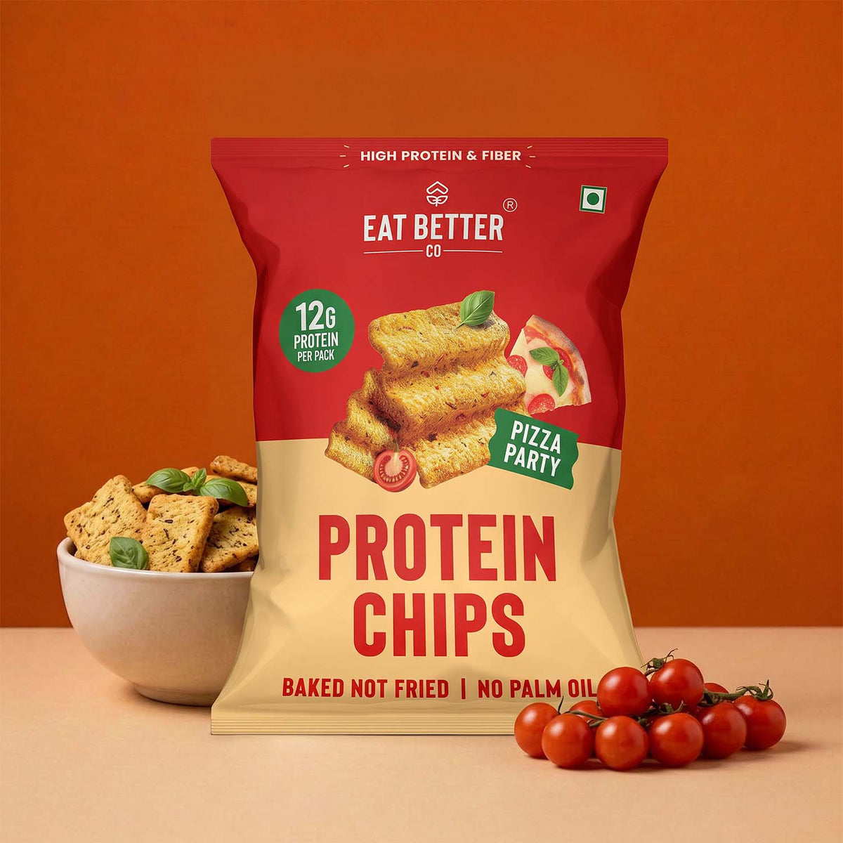 【Eat Better Co】 Protein Chips - Pizza Party｜プロテインチップス ピザパーティー｜55g
