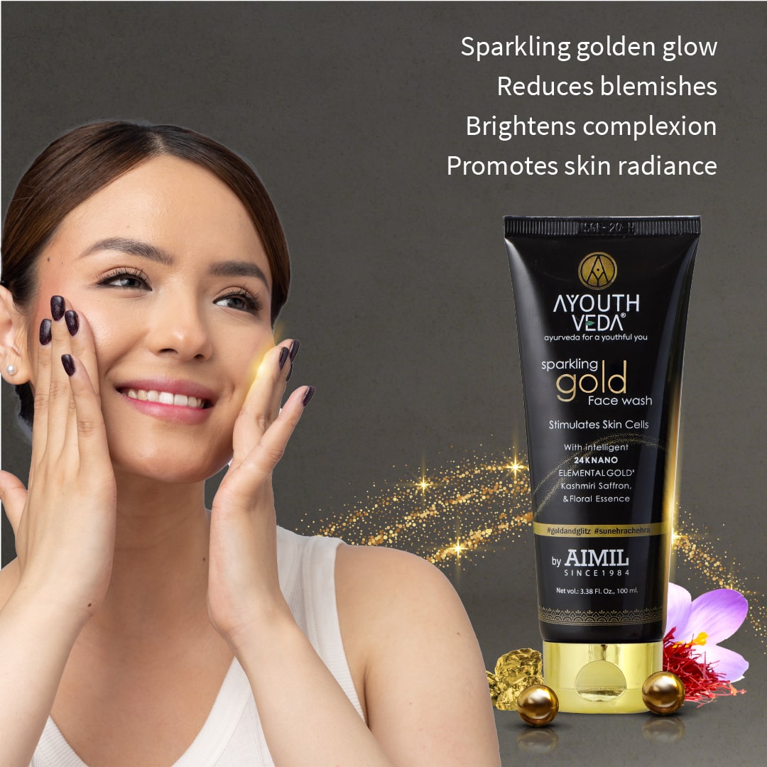 Sparkling Gold Face Wash With 24k Gold & Saffron (Net Qty-100 ml) 100ml