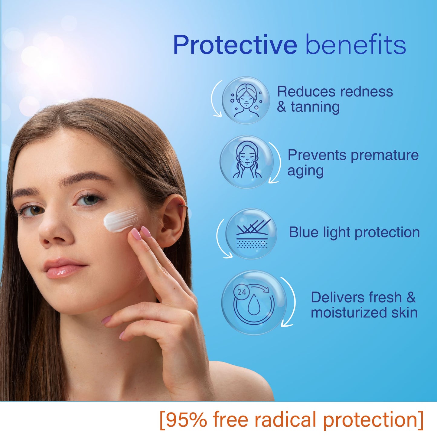 Sun Turn+ Cream SPF 50 with Hyaluronic Acid for Broad Spectrum UV Protection Net qty.- 60 g 60g