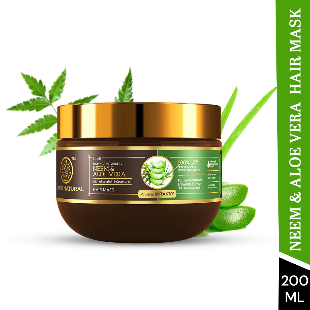 Neem & Aloe Vera Hair Mask - SLS, Paraben & Color Free 200gm