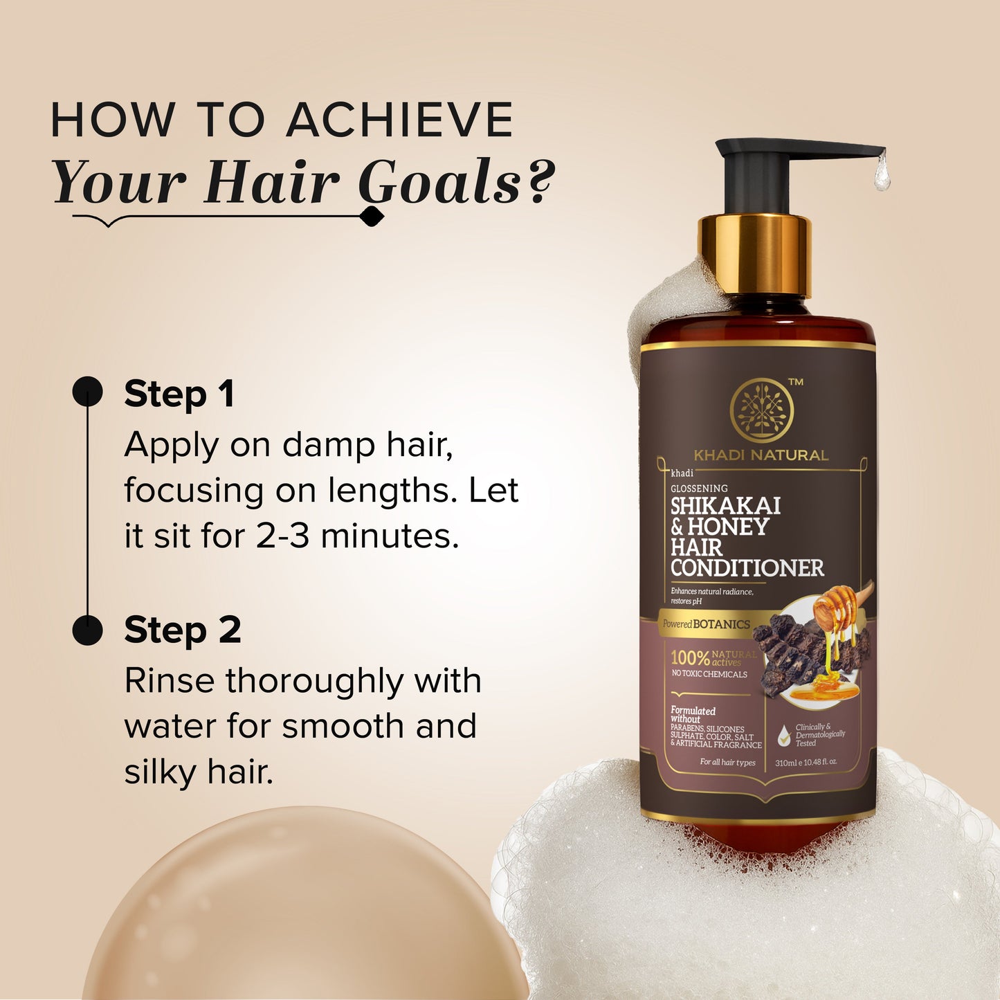 Shikakai & Honey Hair Conditioner-Powered Botanics 310ml